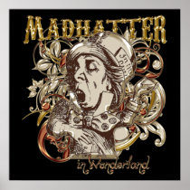 Mad Hatter Carnivale Style (Gold Version) Posters