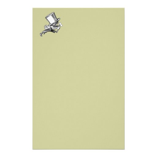 Mad Hatter Customized Stationery