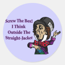 Mad Hatter Funny Motivational Quote Stickers