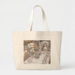Mad Hatter, Hare and Alice at the Tea Table Canvas Bags
