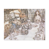 Mad Hatter, Hare and Alice at the Tea Table