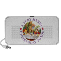 Mad Hatter Says a Very Merry Unbirthday to You! Mp3 Speakers