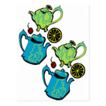 Mad hatter tea party post card