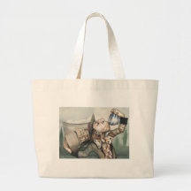 Mad hatter tote bag