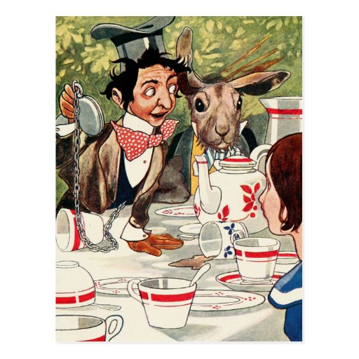 Mad Hatter's Tea Party Post Cards