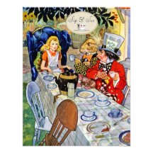 Mad Hatter's Tea Party Sip & See Baby Shower Invitation