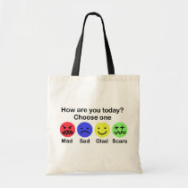 Mad, sad, glad & scare bags