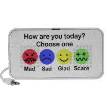 Mad, Sad, Glad & Scare speakers