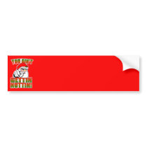 Mad Santa Bumper Sticker