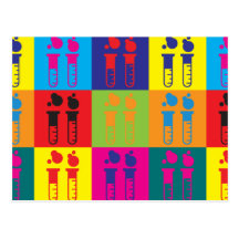 Mad Science Pop Art Postcard