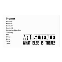 Mad Science What Else Is There? Business Card Template