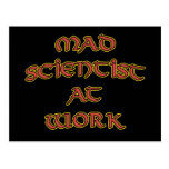 Mad Scientist At Work Postcards