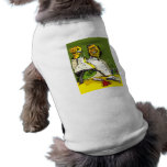 mad scientist holding test tube dog clothes