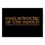 Mad Scientist of the Month Greeting Cards