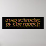 Mad Scientist of the Month Poster