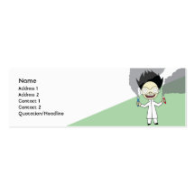Mad Scientist - Skinny Business Card Templates