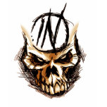 Mad Skull Design Hooded T-Shirt
