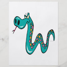 mad snake cartoon boa constrictor flyers