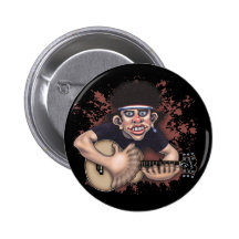 Mad Strummer Pinback Buttons