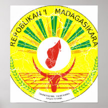 Madagascar Coat Of Arms Poster