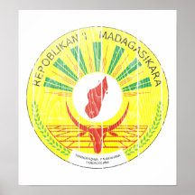Madagascar Coat Of Arms Poster