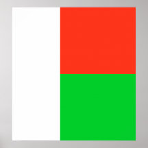 Madagascar High quality Flag Poster