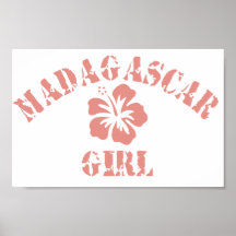 Madagascar Pink Girl Posters