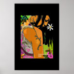 Madame avec le tatouage posters