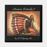 Madame Butterfly I Fridge Magnet