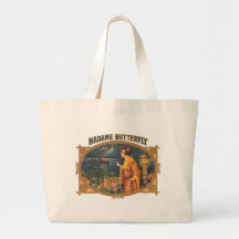Madame Butterfly Tote Bags