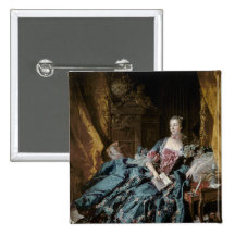 Madame de Pompadour, 1756 Pinback Button