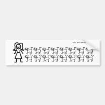Madame folle de chat - adhésif pour pare-chocs autocollant pour voiture