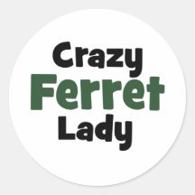 Madame folle de furet adhésifs