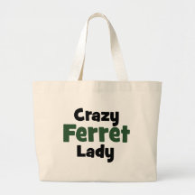 Madame folle de furet sacs fourre-tout