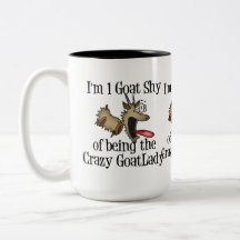 Madame folle GetYerGoat de chèvre Mug