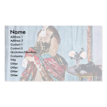 Madame Gaudibert By Claude Monet Business Card Templates