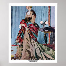 Madame Gaudibert By Claude Monet Posters