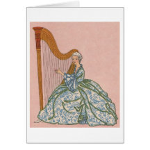 Madame Harpist, carte de voeux