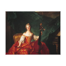 Madame Henriette de France  in Court Gallery Wrap Canvas