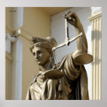 Madame Justice Statue, Virginia City, Nevada Affiche