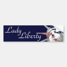 Madame Liberty Autocollant Pour Voiture