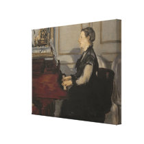 Madame Manet at the Piano, 1868 canvas prints
