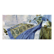 Madame Monet On The Sofa By Pierre-Auguste Customized Photo Card