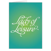 Madame Of Leisure 3B Cartes De Vœux