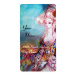 MADAME POMPADOUR ,bright pink blue labels