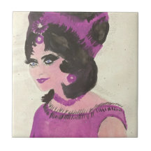 Madame rose carreaux en céramique