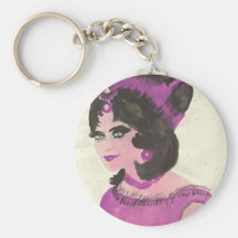 Madame rose porte-clé