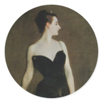 Madame X by John Singer Sargent Round Stickers
