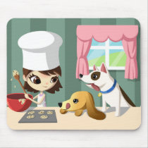 Maddi and the Hungry Pups Mouse Pad
