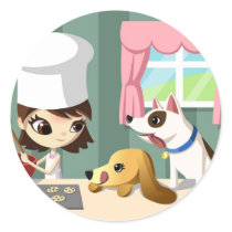 Maddi and the Hungry Pups Stickers